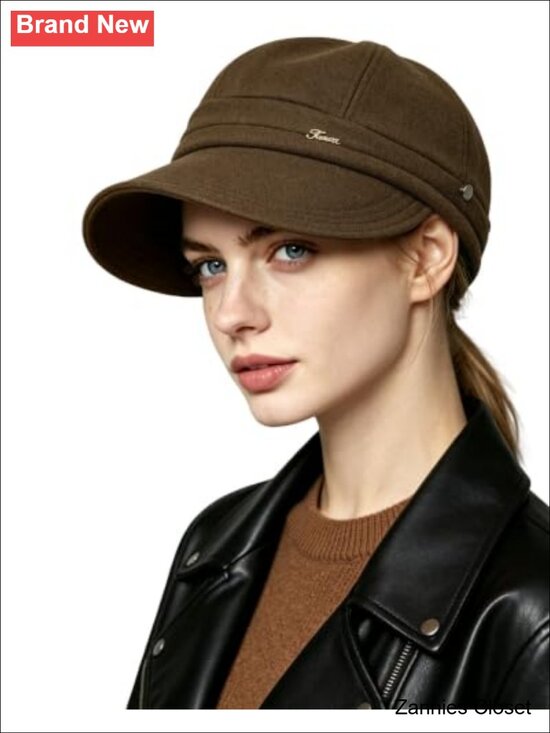 Accessories - 🤠 Wide Brim Baseball Cap Packable Ponytail Friendly Metal Logo Hat